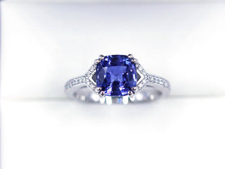 Janet Deleuse Sapphire and Diamond Ring