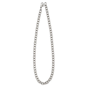 Platinum Oval Link Chain Necklace