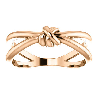 Rose, Yellow or White Gold Love Knot Ring