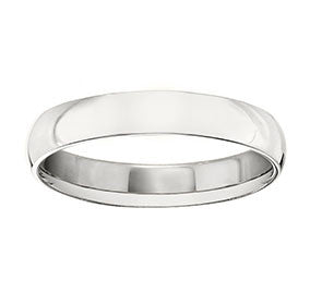 18K Rose, Yellow or White Wedding Band