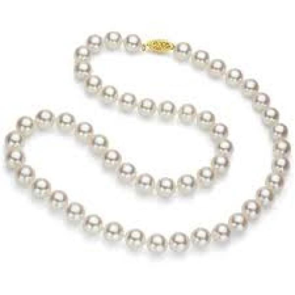 Japanese Cultured Fine Akoya Pearl Necklace, 6- 6 1/2 mm