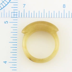 Natural Yellow Jade Ring, SOLD