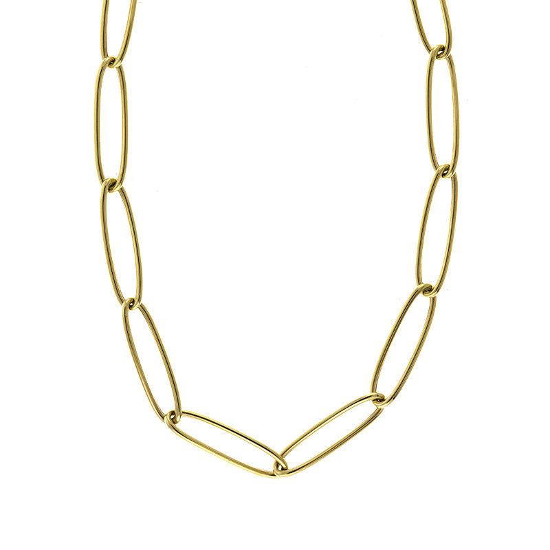 14K Yellow Gold Oval Link Gold Chain