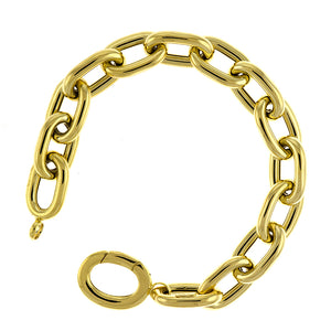 14K Large Oval Link Bracelet, SOLD