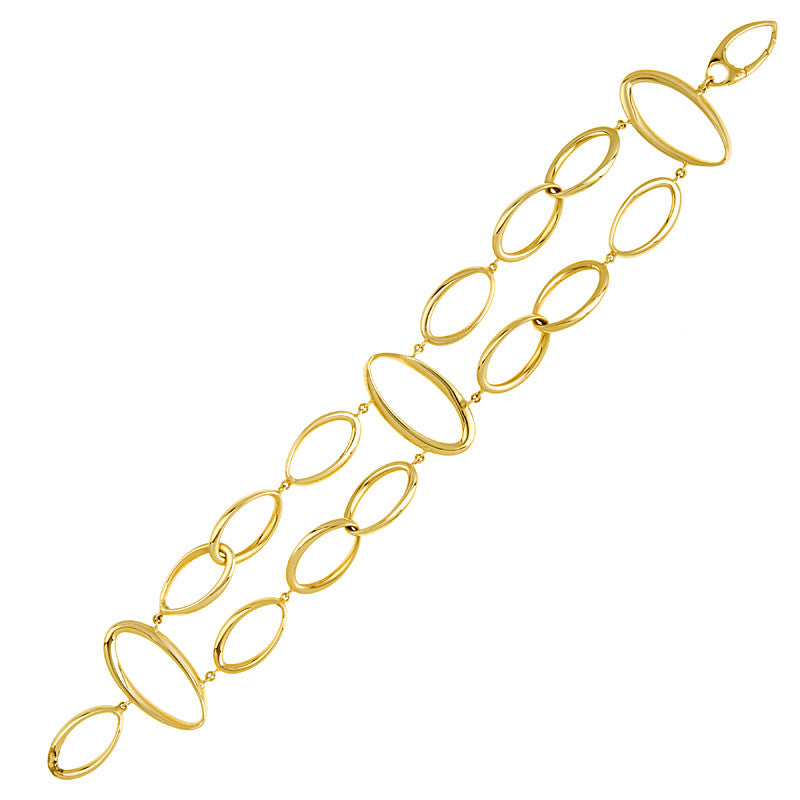 Italian Gold Link Bracelet, SOLD