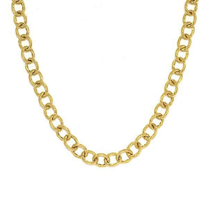 Oval Gold Link Chain Necklace, SOLD