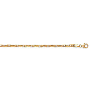 14K Yellow Gold Anchor Link Chain