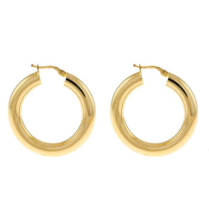 Yellow Gold Hoop Earrings, SOLD