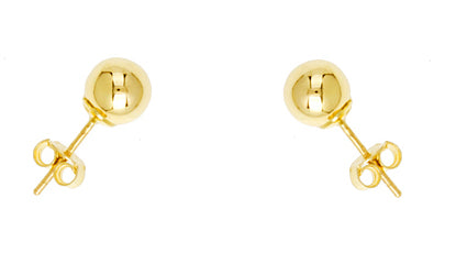 Gold Ball Earrings, SOLD