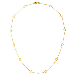 Gold Flower Motif Chain