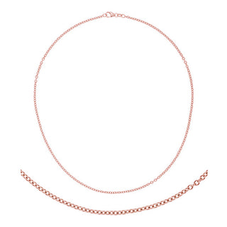 14K Rose Gold Cable Link Chain, SOLD OUT