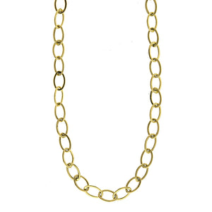Gold Oval Link Necklace, SOLD