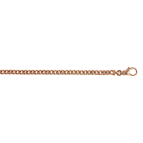 14K Rose Gold Solid Link Chain, SOLD