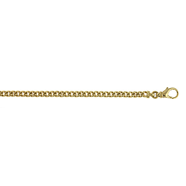 14K Gold Solid Curb Link Chain, SOLD