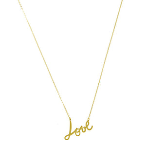 14K Gold Love Necklace, SOLD