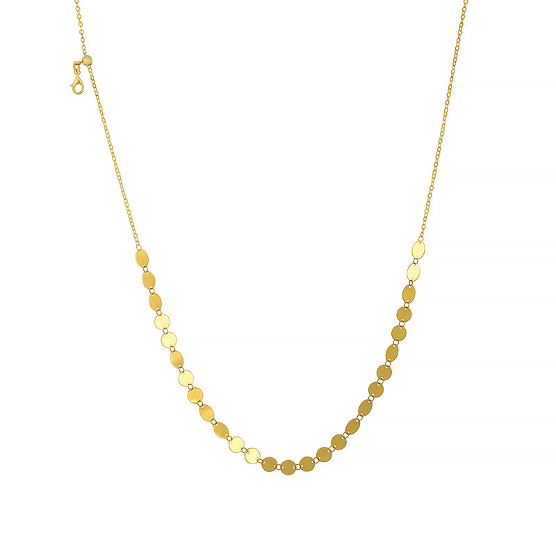 Yellow Gold Necklace with Charm Discs, SOLD