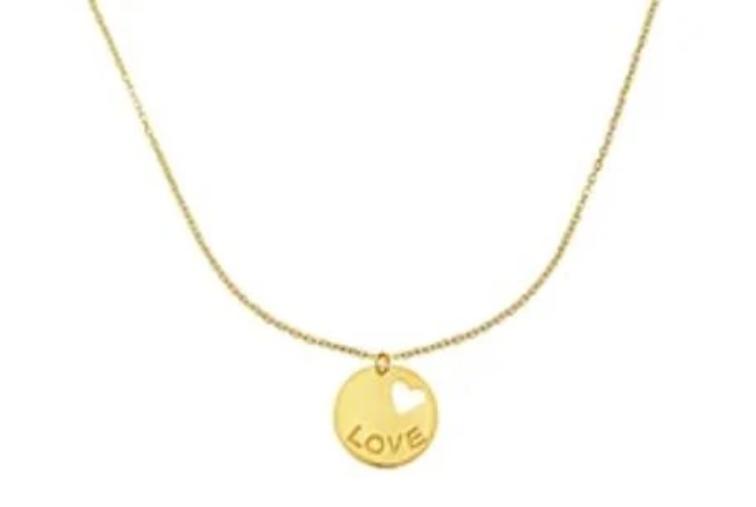 Gold Love Necklace, SOLD