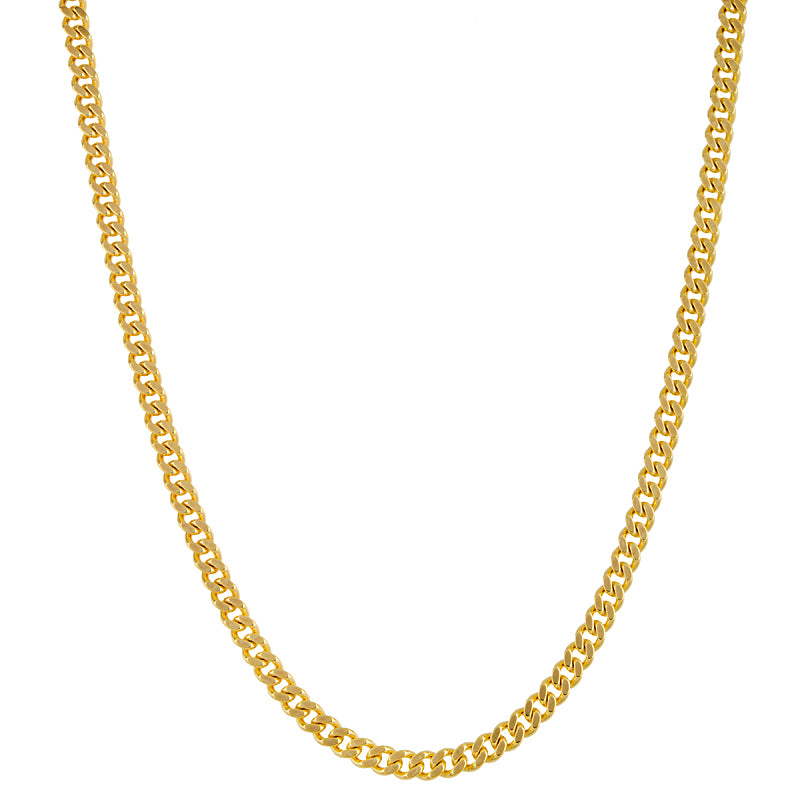 14k Wide Flat Link Chain, SOLD
