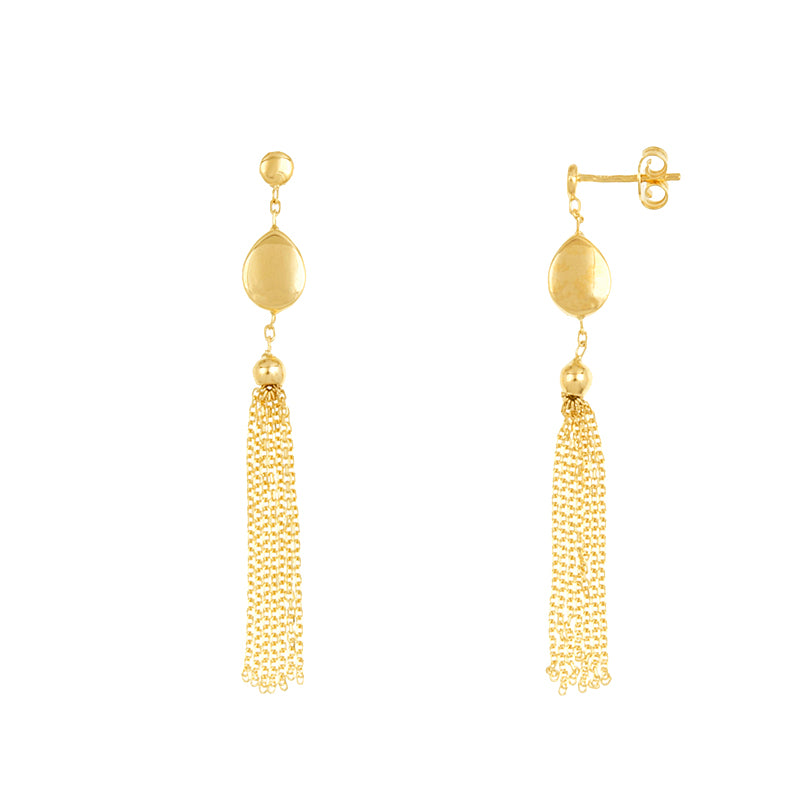 Gold Tassel Earrings, SALE, SOLD