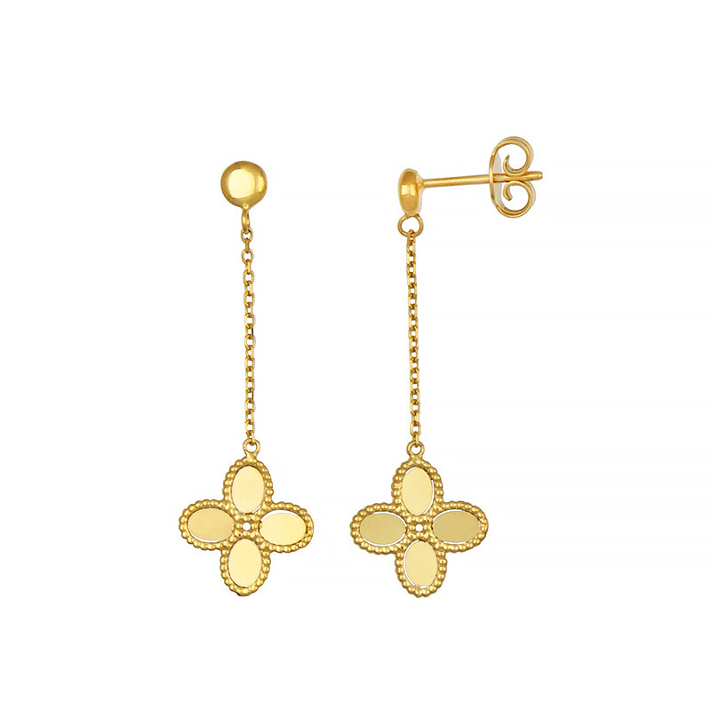 14K Gold Flower Earrings, SOLD