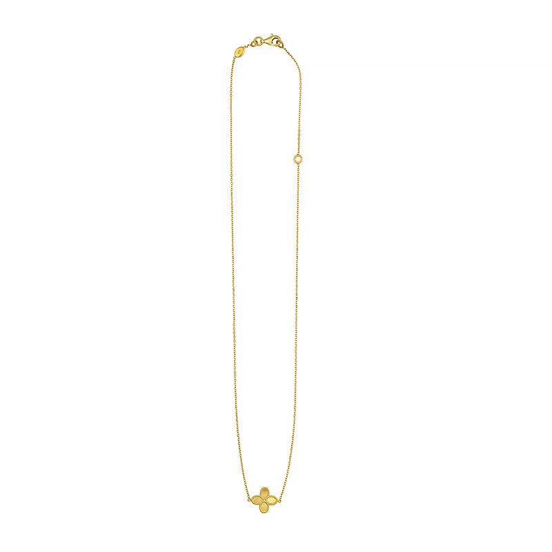 14K Gold Flower Pendant Necklace, SOLD