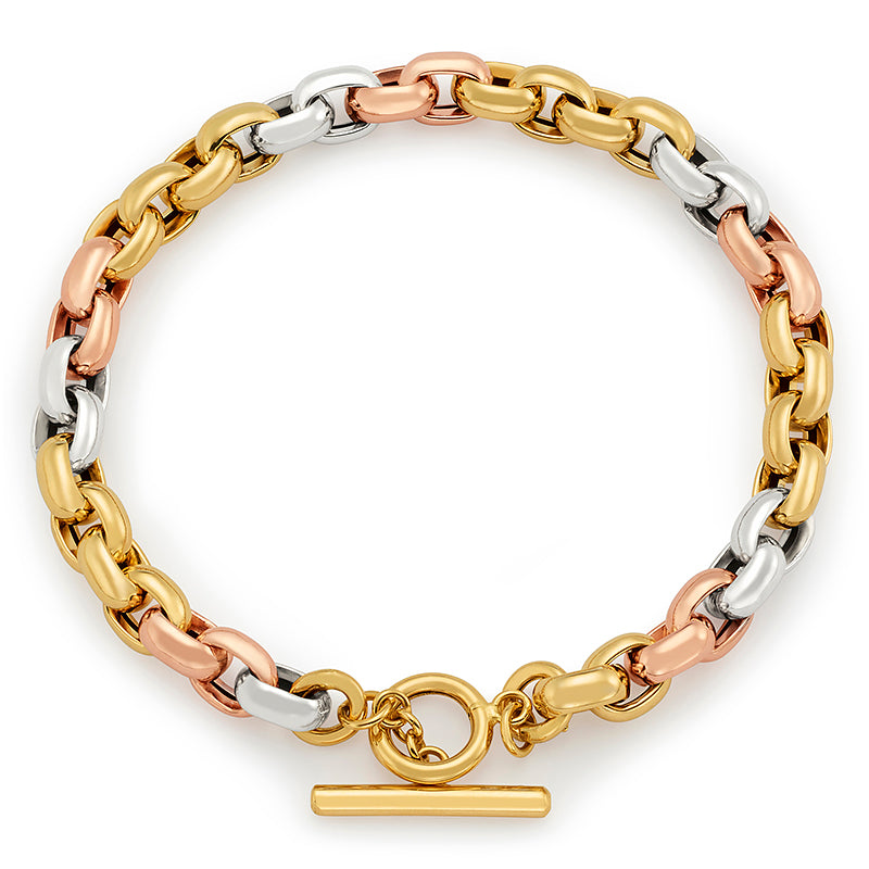 Tri-Color Gold Bracelet, SOLD