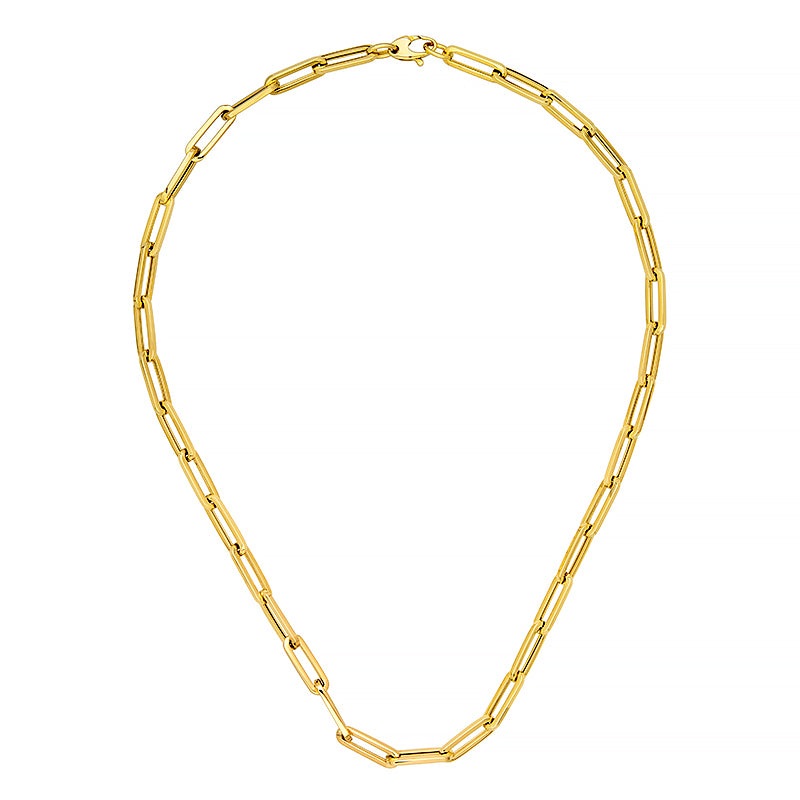 Yellow Gold Oval Link Chains, SOLD