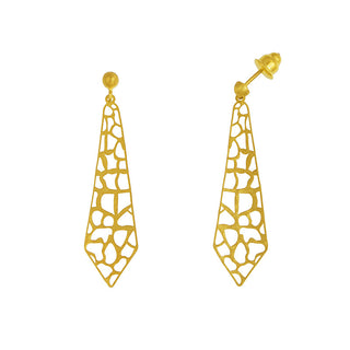 14K Yellow Gold Cut-Out Earrings, SOLD