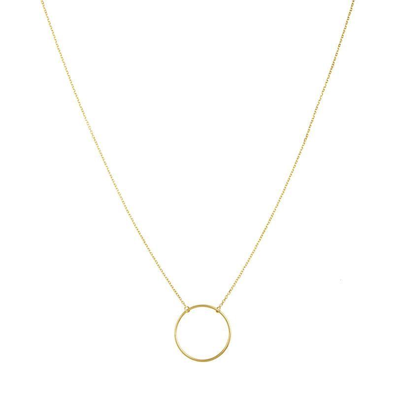 14K Gold Circle Necklace, SOLD