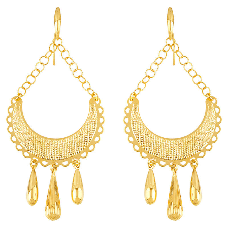14k Yellow Gold Dangle Earrings, SOLD