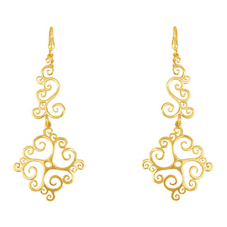 14K Gold Filigree Earrings, SOLD