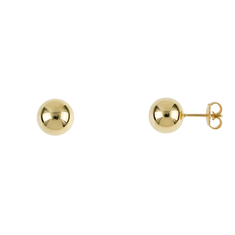 Yellow Gold Ball Earrings, SOLD