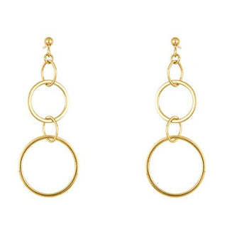 14k Gold Link Earrings, SOLD