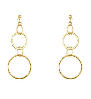 14k Gold Link Earrings, SOLD