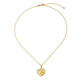 Gold Heart Pendant Necklace, SOLD