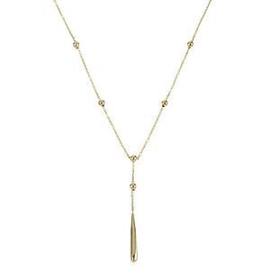 Italian 14K Yellow Gold Y Necklace