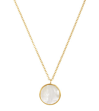 Mother of Pearl Pendant in 14k Gold, SOLD