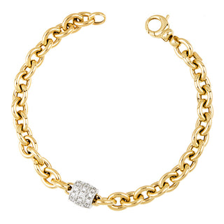 Gold and Diamond Bracelet, SOLD