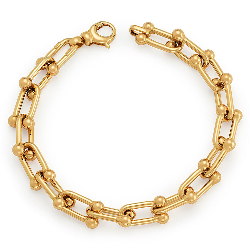 14k Gold Link Bracelet, SOLD