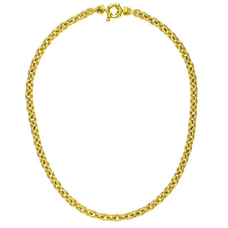 14K Yellow Gold Oval  Link Chain