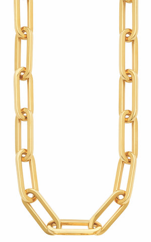 Rectangular Link Chain Necklace, SOLD
