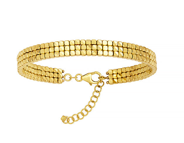 Gold Flexible Bangle Bracelet, SOLD