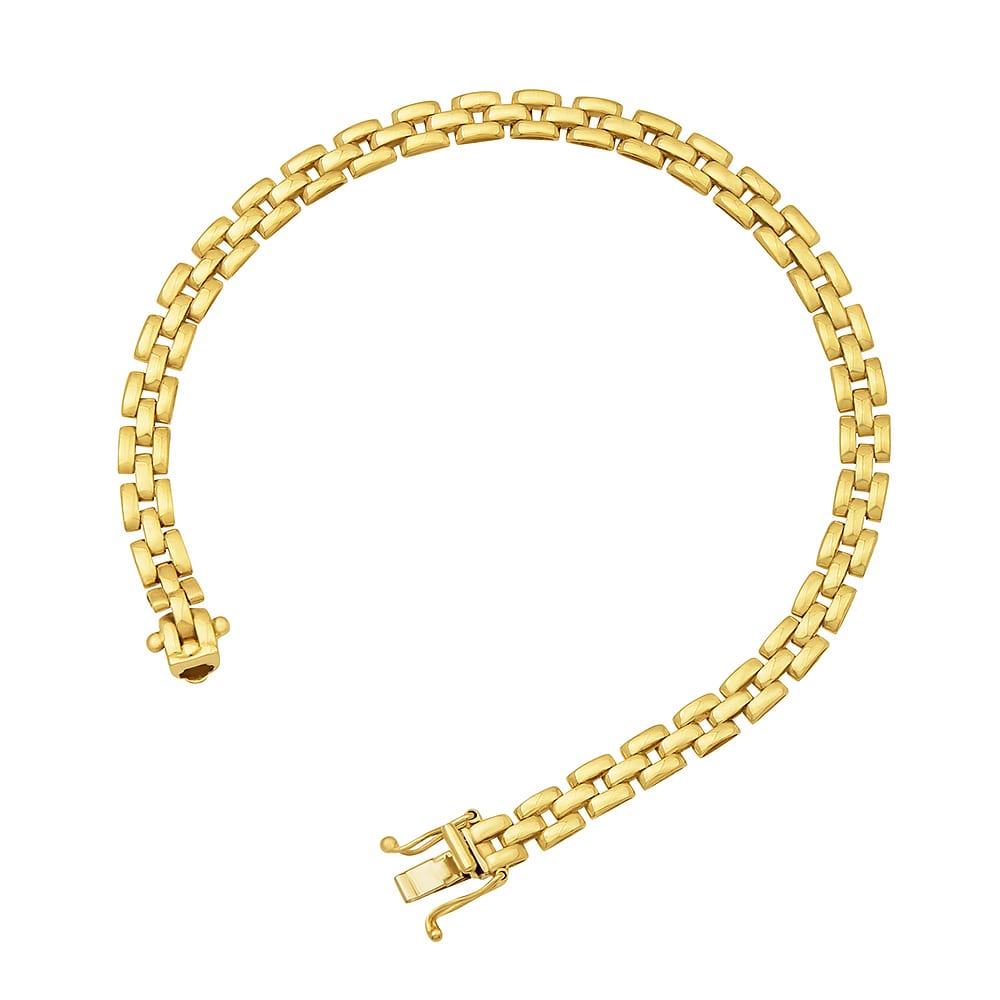 14k Gold Panther Link Bracelet, SOLD
