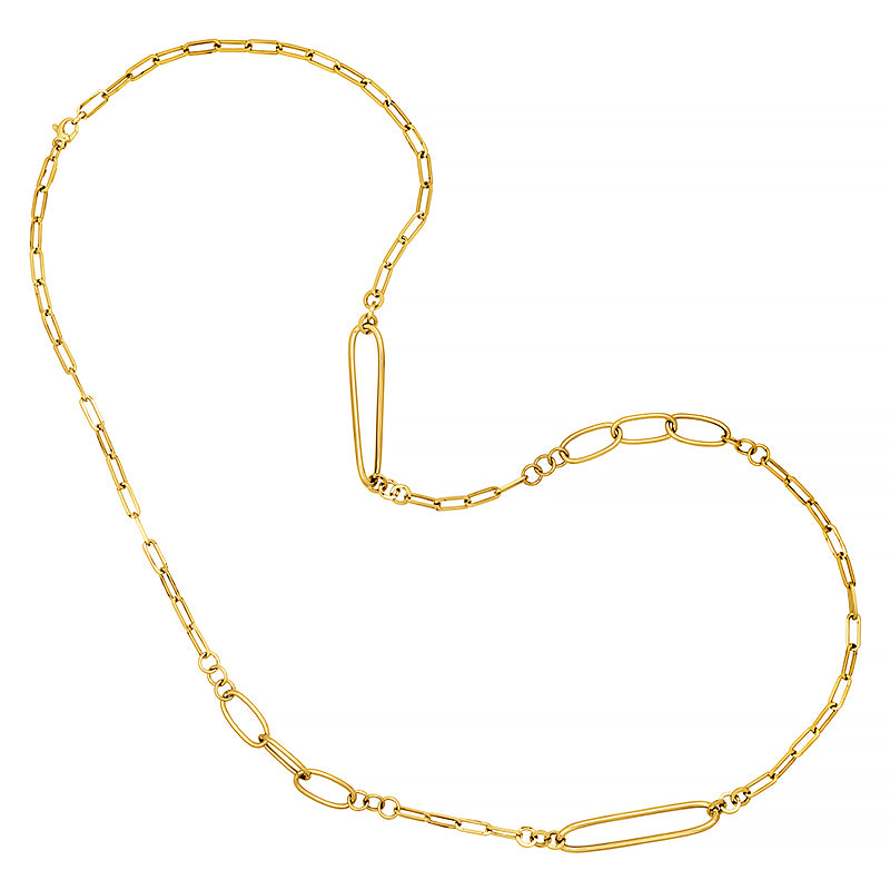 14k Gold Link Necklace, SOLD