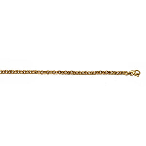 14K Yellow Gold Solid Rolo Link Chain, SOLD