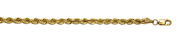 14k Solid 4.80mm  Rope Chain, SOLD