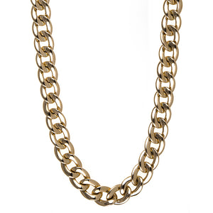 Wide Link Chain Necklace, SOLD