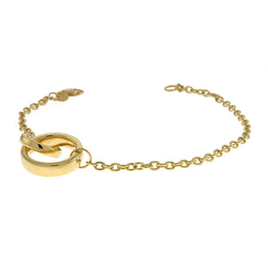 Italian Gold Bracelet with Circles