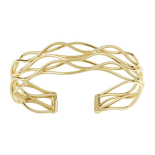 Italian Gold Cuff Bracelet, SOLD – Deleuse Fine Jewelry