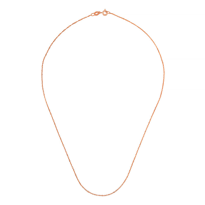 14k Rose Gold Twisted Chain,  SOLD OUT